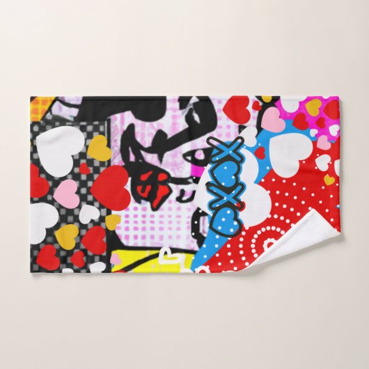 Pop Art Valentijn Bad Handdoek (Handdoek)