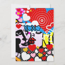 Pop Art Valentijn Bedankkaart