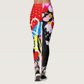 Pop Art Valentijn Leggings (Achterkant)