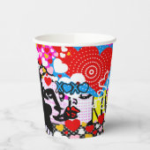 Pop Art Valentijn Papieren Bekers (Links)