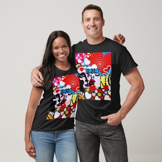 Pop Art Valentijn T-shirt (Unisex)