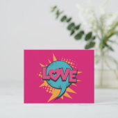 Pop Art Valentijnsdag Briefkaart (Staand voorkant)