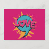 Pop Art Valentijnsdag Briefkaart (Voorkant)