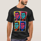 Pop Art Vampire Print | Halloween T-shirt (Voorkant)