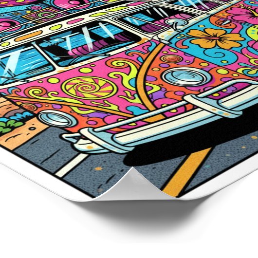 Pop Art Van Poster (Hoek)