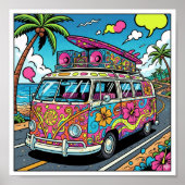 Pop Art Van Poster (Voorkant)