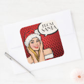 Pop Art Van Sinterklaas Sticker (Envelop)