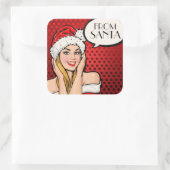 Pop Art Van Sinterklaas Sticker (Tas)