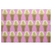 Pop Art Vanilla Ice Cream Cone Stof (Fat Quarter)