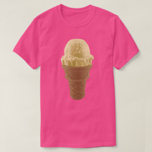 Pop Art Vanilla Ice Cream Cone T-shirt