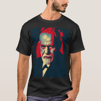 Pop Art-versie van een klassiek portret van Freud T-shirt