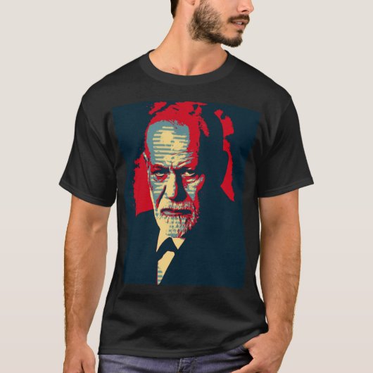 Pop Art version of a classic portrait of Freud T-shirt (Voorkant)