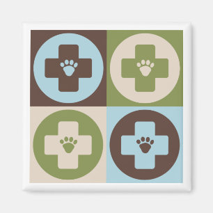 Pop Art Veterinary Medicine Magneet