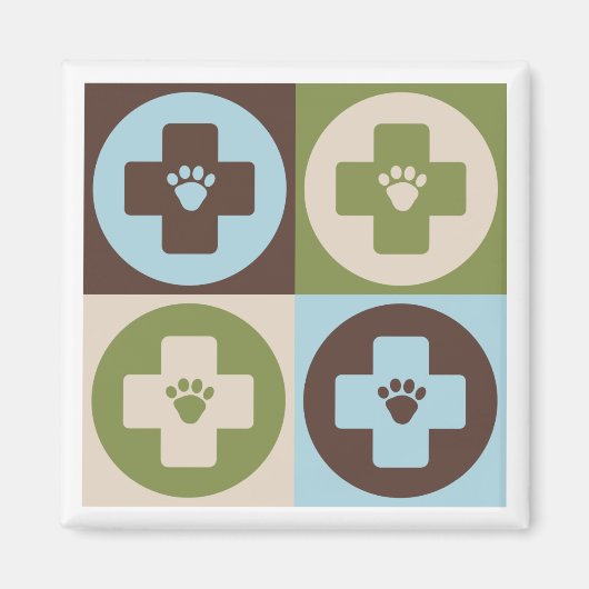Pop Art Veterinary Medicine Magneet (Voorkant)