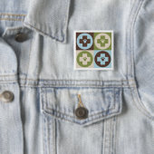 Pop Art Veterinary Medicine Vierkante Button 5,1 Cm (In situ)