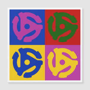 Pop Art Vinyl Record 45 RPM Invoegen