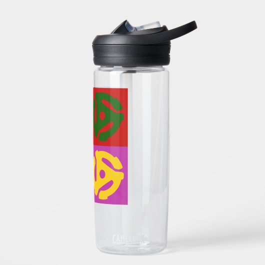 Pop Art Vinyl Record 45 RPM Invoegen Waterfles (Links)