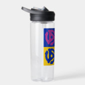 Pop Art Vinyl Record 45 RPM Invoegen Waterfles (Rechts)