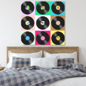 POP ART VINYL REGISTREERT STRETCHED CANVAS ART PRI (Insitu (Slaapkamer))