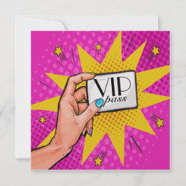 Pop Art VIP Uitnodiging