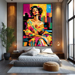 Pop Art Vision van Adele Bloch-Bauer Canvas Afdruk<br><div class="desc">Deze pop kunsttransformatie van "Adele Bloch-Bauer" herbeeldt het iconische portret met gedurfde kleuren, expressieve patronen en een dynamische hedendaagse flair. De levendige compositie benadrukt de elegantie en tijdloze schoonheid van Adele en combineert klassieke sophisticatie met hedendaagse pop-kunstenergie. Perfect voor fans van kleurrijke en opvallende kunstwerken, dit ontwerp brengt een nieuw...</div>