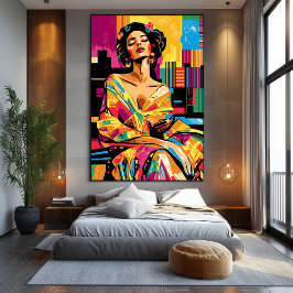 Pop Art Vision van Adele Bloch-Bauer Canvas Afdruk