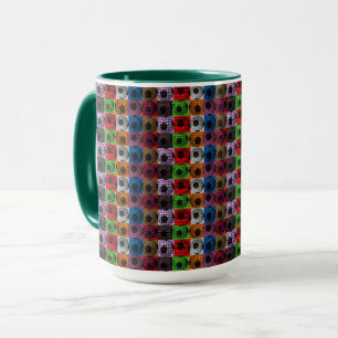 Pop Art Voetbal Pattern Mok
