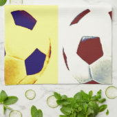 Pop Art Voetballen Theedoek (Gevouwen)