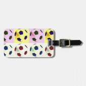 Pop Art Voetballen Travel Bag Label Bagagelabel (Voorkant horizontaal)