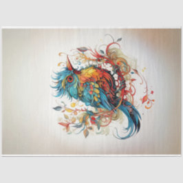 Pop art Vogels van het Paradijs Decoupage Tissuepapier