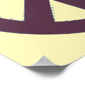 Pop Art Vredesteken Symbool Poster (Hoek)