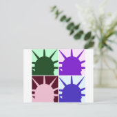 Pop Art Vrijheidsbeeld Briefkaart (Staand voorkant)