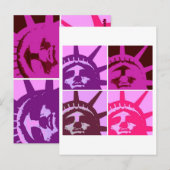 Pop Art Vrijheidsbeeld Briefkaart (Voorkant / Achterkant)