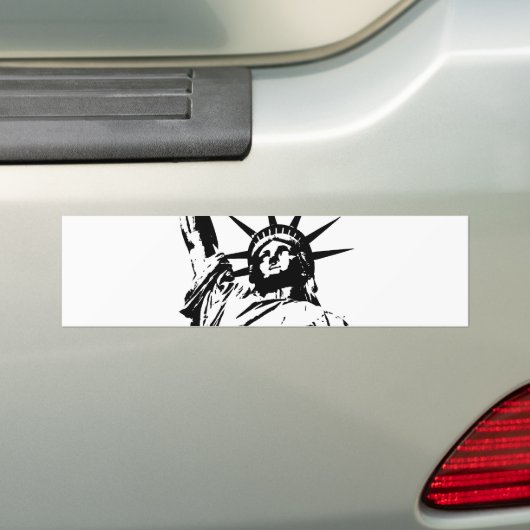 Pop Art Vrijheidsbeeld Bumpersticker (Op auto)
