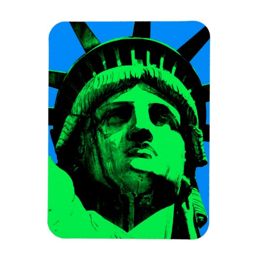 Pop Art Vrijheidsbeeld Magneet (Verticaal)