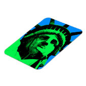 Pop Art Vrijheidsbeeld Magneet (Linkerzijde)