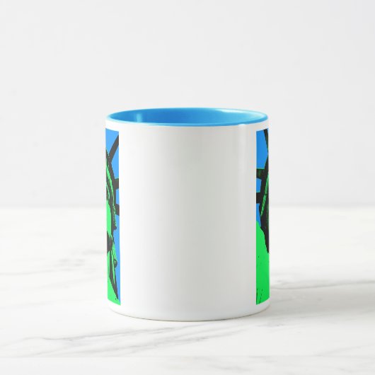 Pop Art Vrijheidsbeeld Mok (Midden)