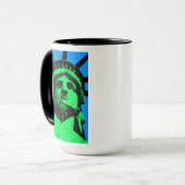 Pop Art Vrijheidsbeeld Mok (Voorkant links)