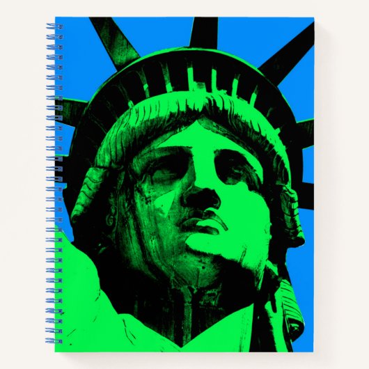 Pop Art Vrijheidsbeeld Notitieboek (Voorkant)