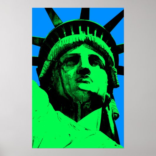 Pop Art Vrijheidsbeeld Poster (Voorkant)