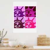 Pop Art Vrijheidsbeeld Poster (Keuken)