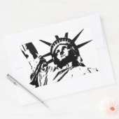 Pop Art Vrijheidsbeeld Rechthoekige Sticker (Envelop)