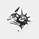 Pop Art Vrijheidsbeeld Servet (Hoek)