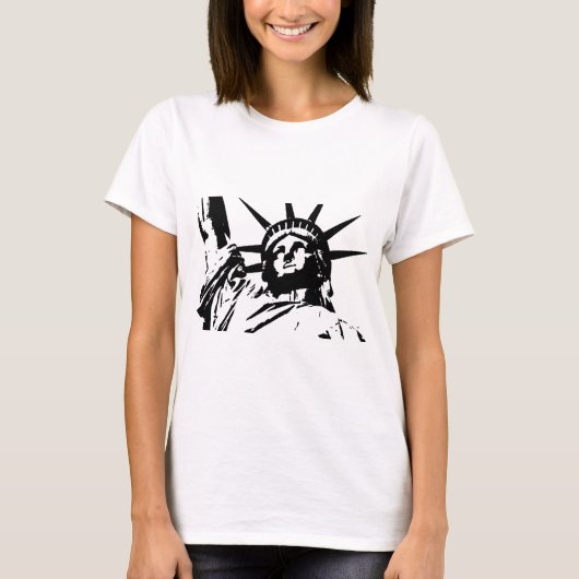 Pop Art Vrijheidsbeeld T-shirt (Voorkant)
