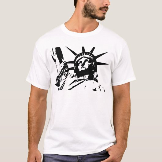 Pop Art Vrijheidsbeeld T-shirt (Voorkant)