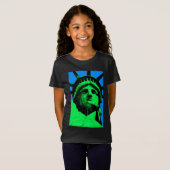 Pop Art Vrijheidsbeeld T-shirt (Voorkant volledig)