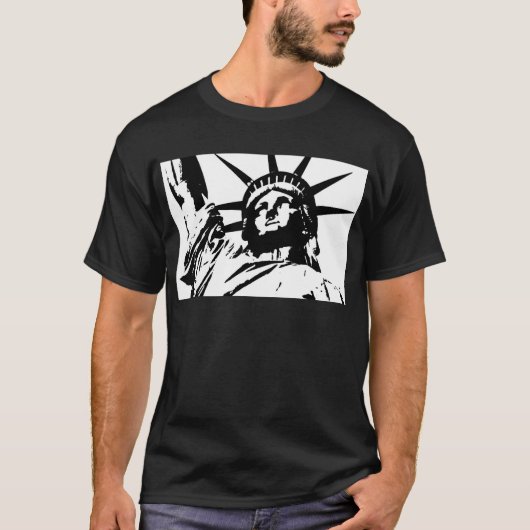 Pop Art Vrijheidsbeeld T-shirt (Voorkant)