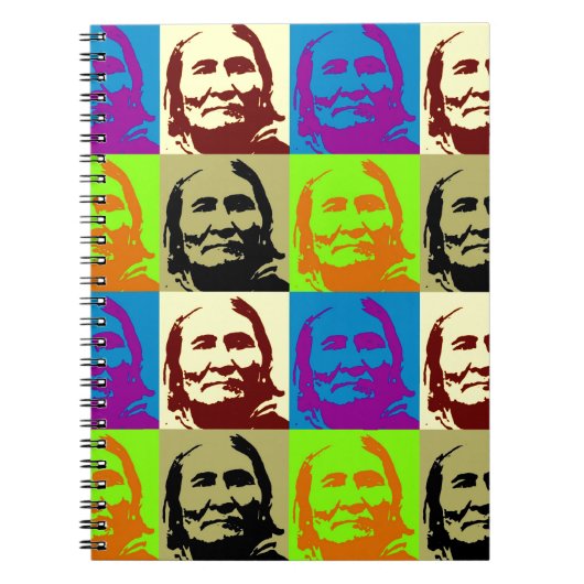 Pop Art vrijheidsstrijder Geronimo Notitieboek (Voorkant)