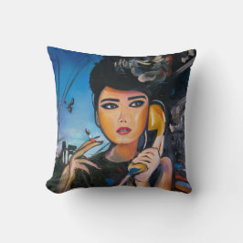 Pop Art Vrouw Kussen