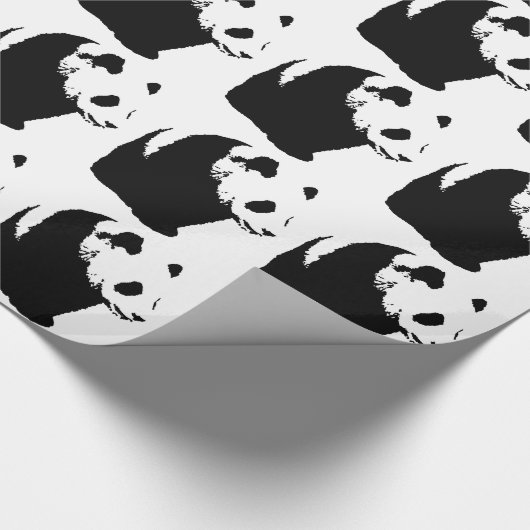 Pop Art Wandelende Panda Kerst Inpakpapier (Hoek)